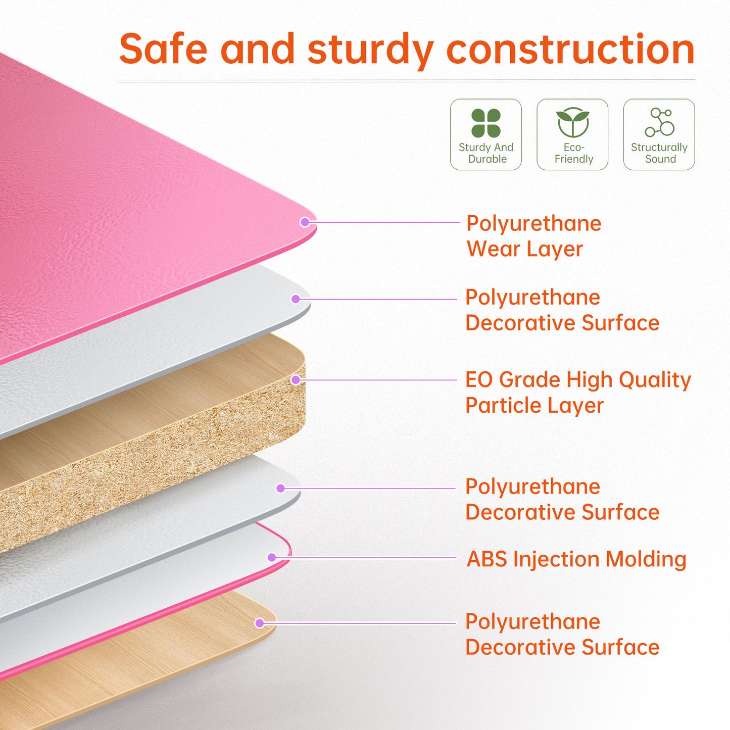 LVYUAN Kids Study Desk and Chair Set Height Adjustable Children School Study Drawing Desk Chair with LED Lamp, Tilt Desktop, Storage Drawer, Book Stand Pink