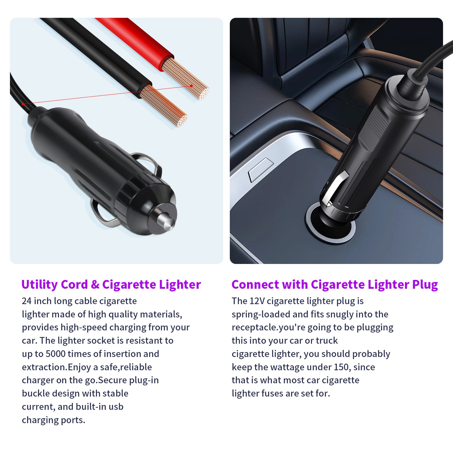 LVYUAN 200W Modified Sine Wave Car Power Inverter, DC 12V to AC 110V Converter with 20W PD USB-C & AC & 3.0 USB Adapter for Vehicles