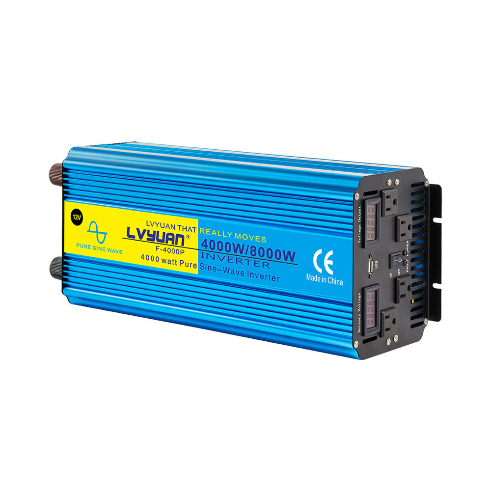 thumbnail image 2 of 4000W Pure Sine Wave Inverter, DC 12 Volt To 220 Volt AC 2 of 14