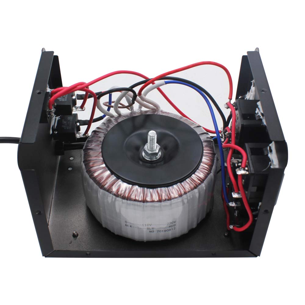 LVYUAN VOLTAGE CONVERTER 2000W UK TO US STEP UP STEP DOWN TRANSFORMER WITH 2 US & 2 UK OUTLETS FOR 220V-110V & 110V-220V