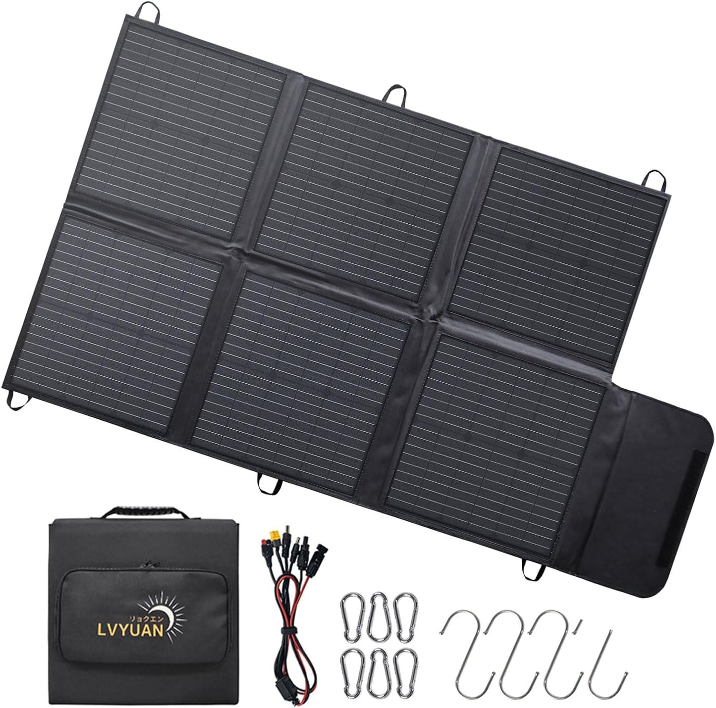 LVYUAN 120W Portable Solar Panel Foldable Blanket