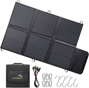 LVYUAN 120W Portable Solar Panel Foldable Blanket