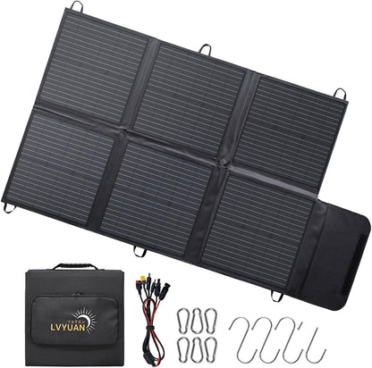 LVYUAN 120W Portable Solar Panel Foldable Blanket