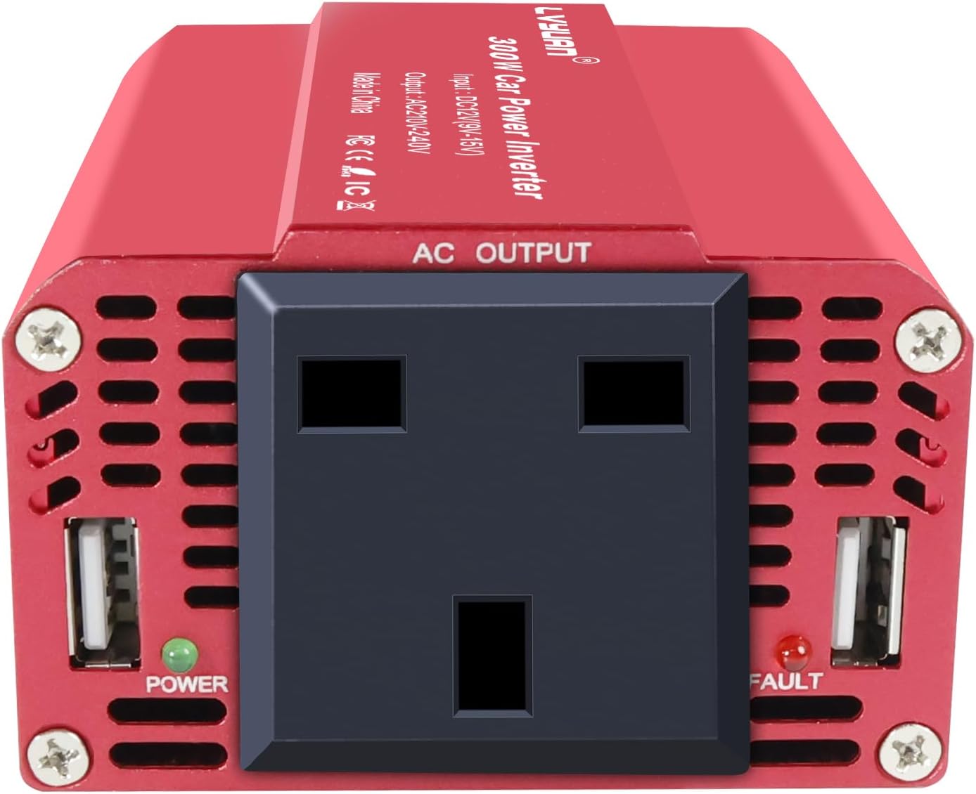 LVYUAN 300W Wechselrichter DC 12V auf 110V AC Auto-Wechselrichter DC-zu-AC-Konverter