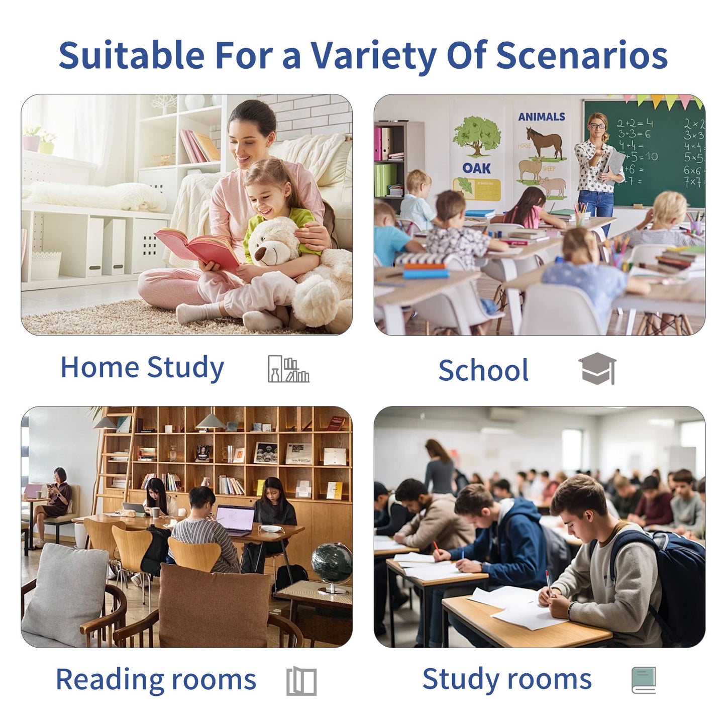 Kids Study Desk and Chair Set, LVYUAN Children School Study Drawing Desk Chair Height Adjustable Kids Table Desk and Chair Set with Storage Drawer, Hook Gray