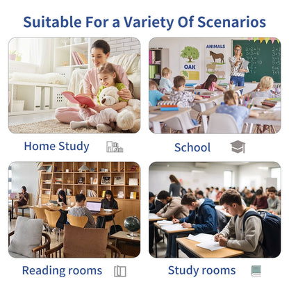 Kids Study Desk and Chair Set, LVYUAN Children School Study Drawing Desk Chair Height Adjustable Kids Table Desk and Chair Set with Storage Drawer, Hook Gray