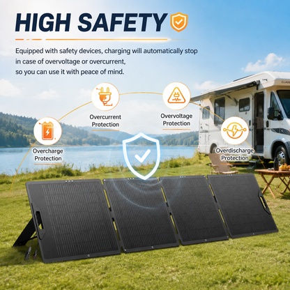LVYUAN 400W Foldable Solar Panel 48V ETFE Monocrystalline Solar Charger