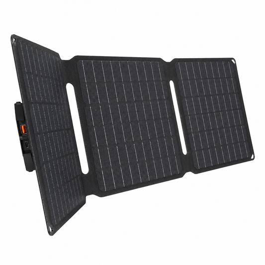 LVYUAN 40W Foldable Solar Panel Charger with USB-C & USB-A Outputs for Outdoor Adventures
