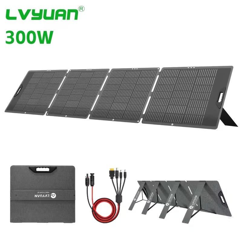 LVYUAN 300W Portable Foldable Solar Panel Charger for Power Stations