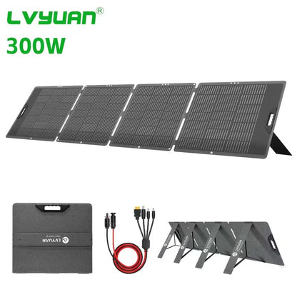 LVYUAN 300W Portable Foldable Solar Panel Charger for Power Stations