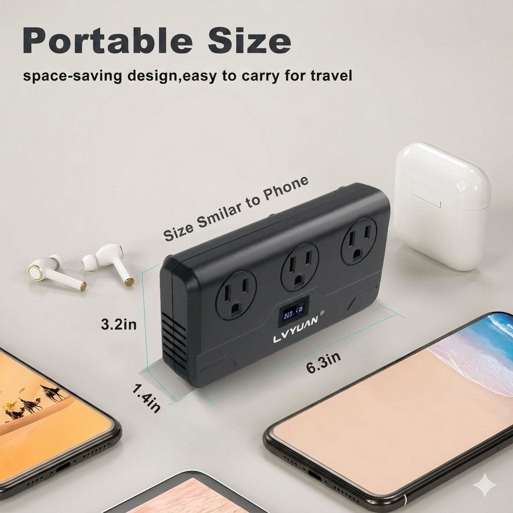 LVYUAN 220V to 110V Voltage Converter 