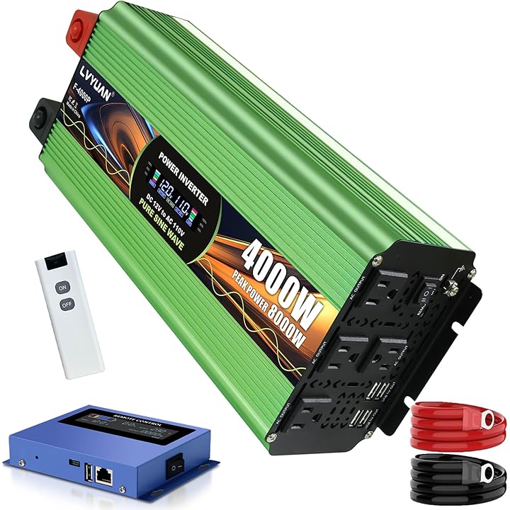 LVYUAN 4000W Pure Sine Wave Power Inverter 
