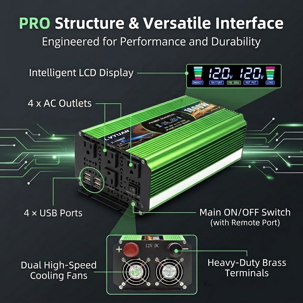 LVYUAN Pure Sine Wave Power Inverter