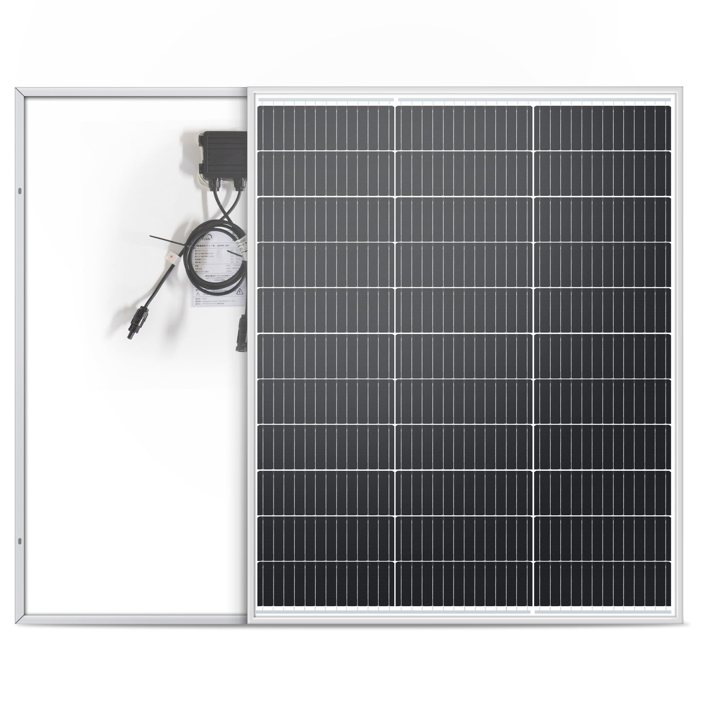 LVYUAN 100W Portable Monocrystalline Solar Panel 2PCS