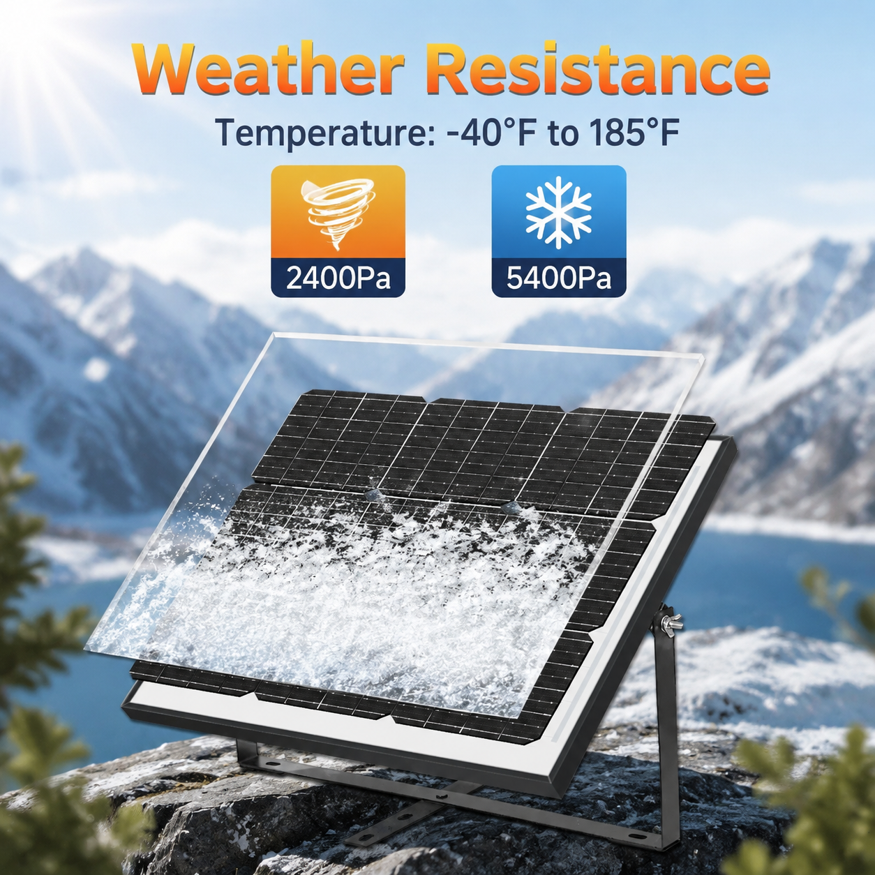 LVYUAN 50W Solar Panel Kit 12V/24V Battery Charger with Monocrystalline Solar Panel & Charge Controller