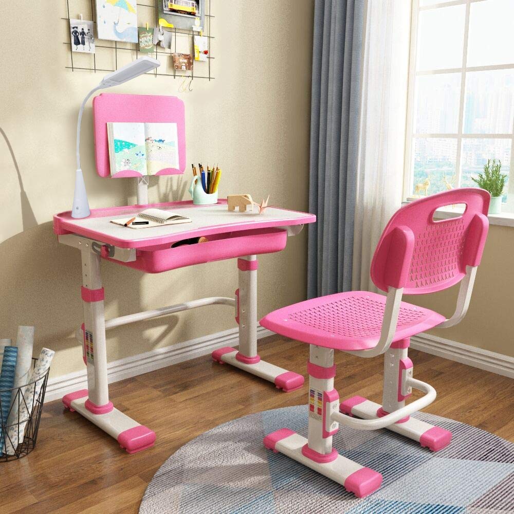 Height adjustable children's desk and chair set hotsell