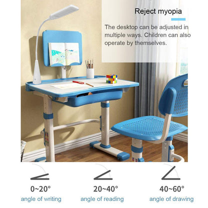 LVYUAN Höhenverstellbarer Kinderschreibtisch.Kinderschreibtisch.Schreibtischstuhl