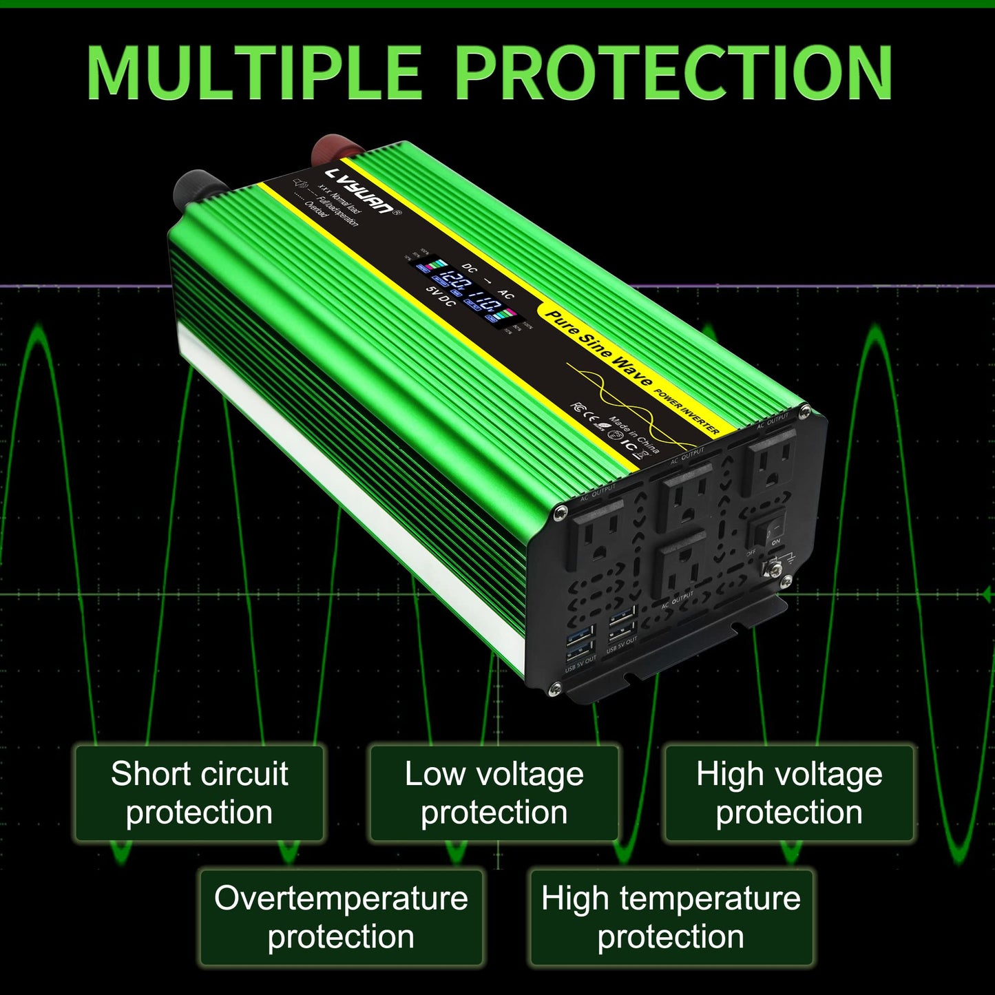 LVYUAN P2012CG Power Inverter