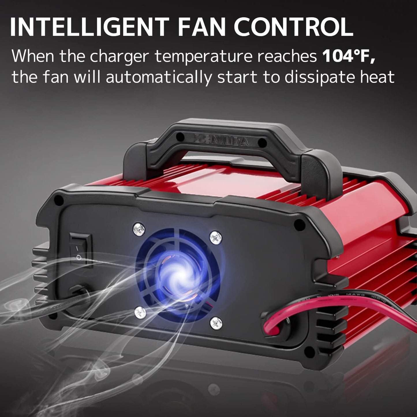 LVYUAN 25A Intelligentes Autobatterieladegerät, 12V (5/10/25A) und 24V (5/10A) Kfz-Ladegerät, Batterieerhaltungsgerät mit LCD-Display, Erhaltungsladegerät, für Motorrad-, AGM-, Rasenmäher- und Blei-Säure-Batterien