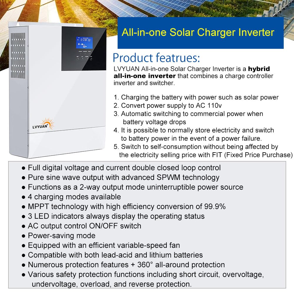 LVYUAN SHP3024CC80 Solar Hybrid Inverter