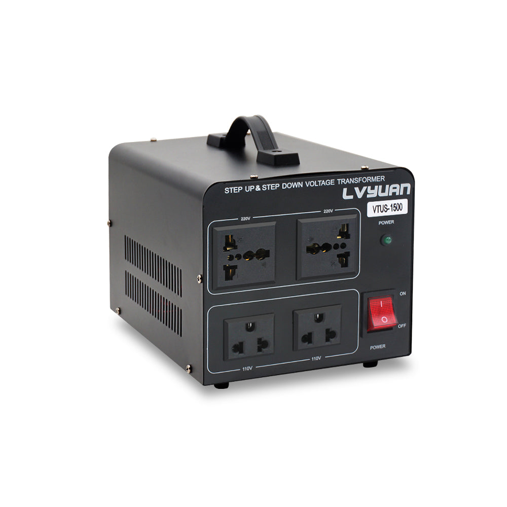 1500 Watt Power Convert from AC 110V ⇄ 220V Step up Down Transformer ...