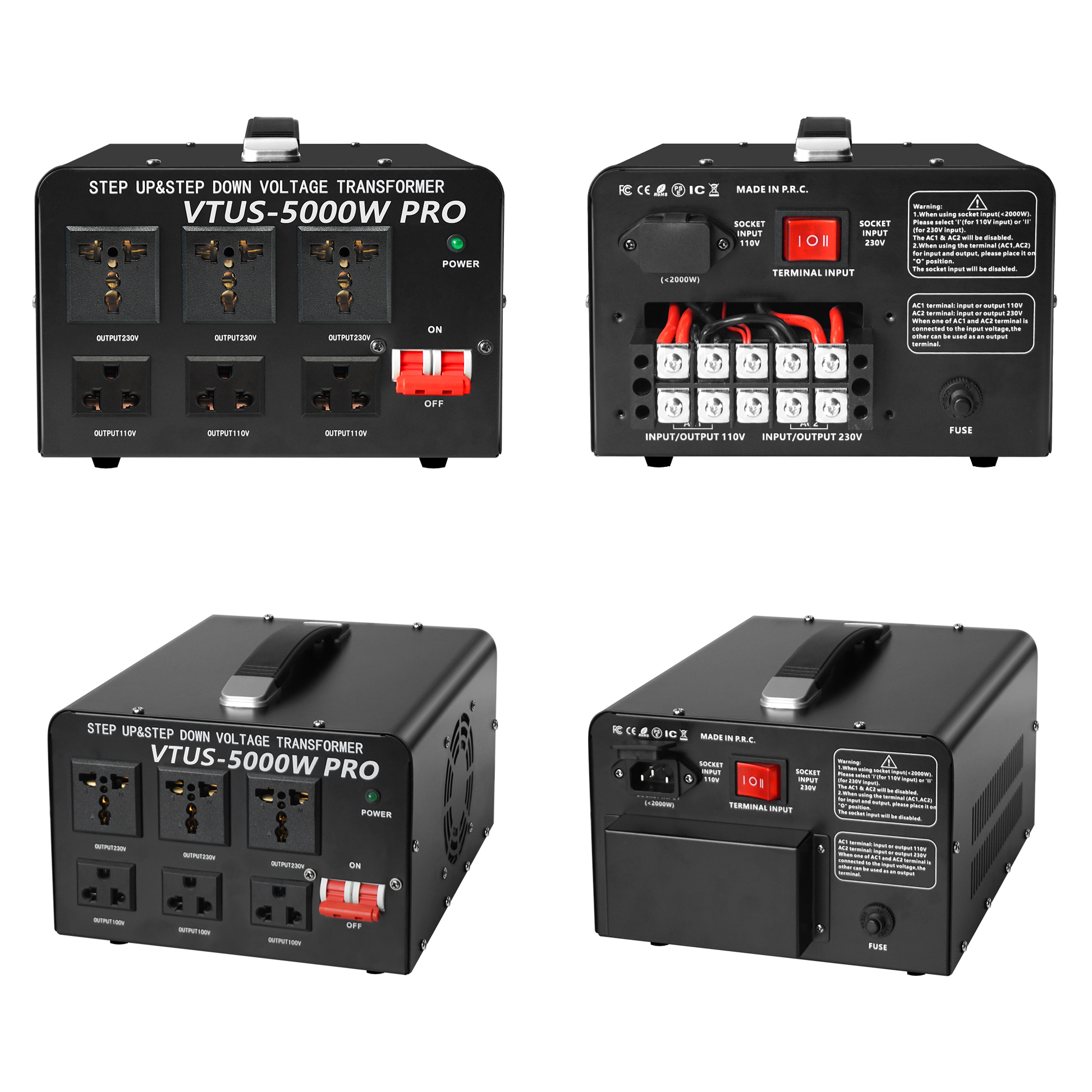 LVYUAN 5000W-PRO Voltage Transformer Converter Step Up/Down AC 110V/22 LVYUAN 5000W-PRO Voltage Transformer Converter Step Up/Down AC 110V/22