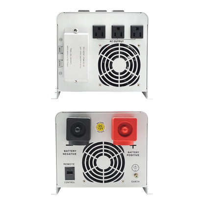 Lvyuan 3000W chargeur onduleur DC 12V AC 110V onduleur à onde sinusoïdale pure avec écran LCD onduleurs solaires éoliens