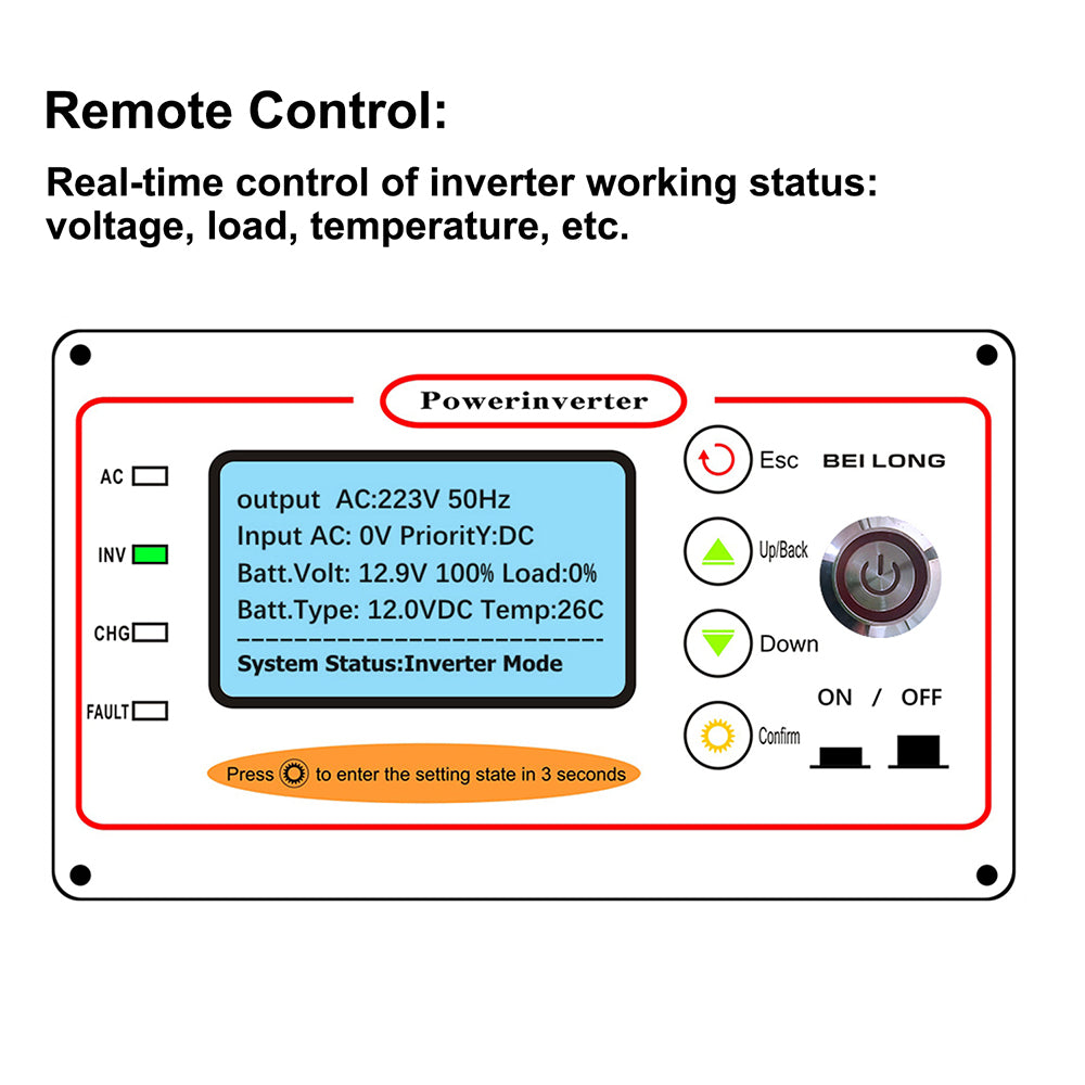 LVYUAN P3012CW Power Inverter