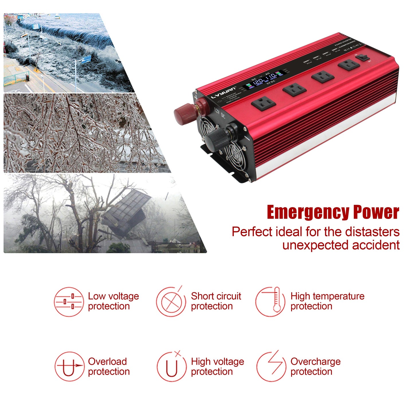 LVYUAN M2012CR Power Inverter