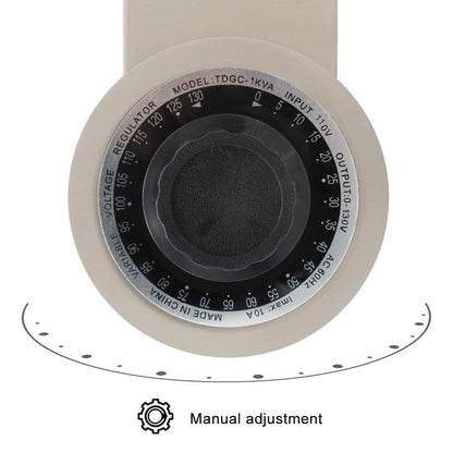 LVYUAN Variable Transformer Variable Voltage Regulator, 0-130V Output, 110V-120V Input (1000VA)
